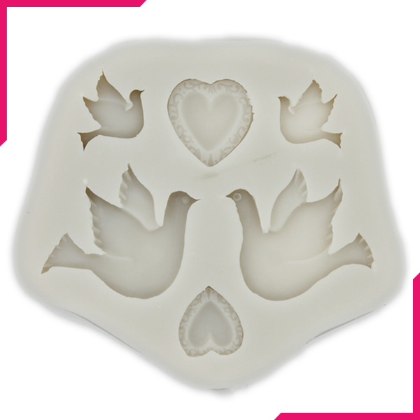 Silicone Fondant Mold Pigeon - bakeware bake house kitchenware bakers supplies baking