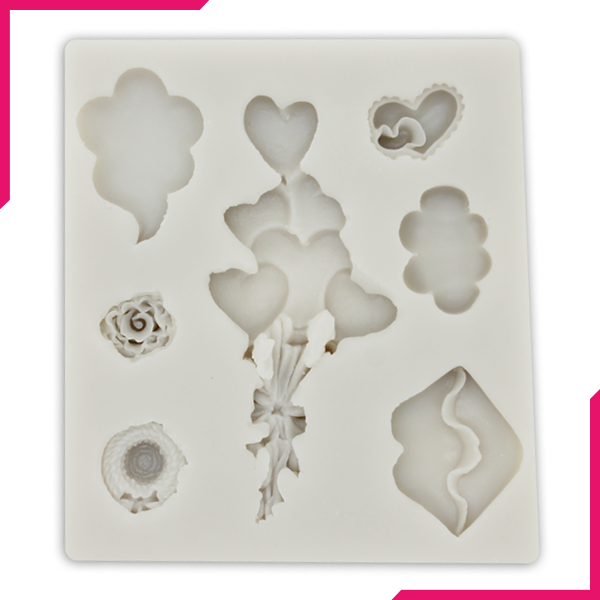 Silicone Fondant Mold Multi Shapes - bakeware bake house kitchenware bakers supplies baking