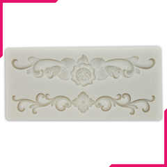 Silicone Fondant Mold Rose lace Border - bakeware bake house kitchenware bakers supplies baking