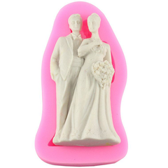 Silicone Fondant Mold Bride Groom