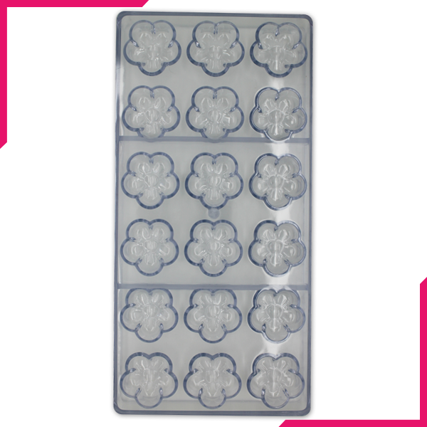 Acrylic Flower Chocolate Mold - bakeware bake house kitchenware bakers supplies baking