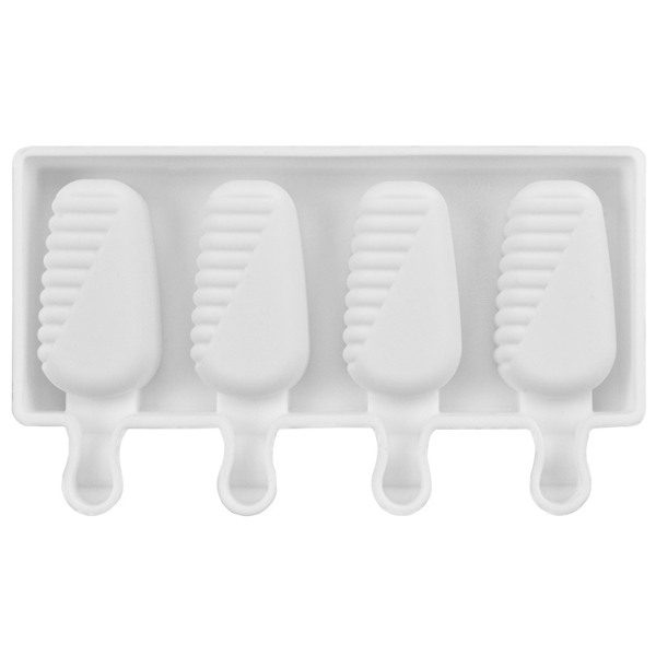 Ice Cream Popsicle Silicone Mold 4 Cavity - bakeware bake house kitchenware bakers supplies baking
