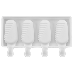 Ice Cream Popsicle Silicone Mold 4 Cavity - bakeware bake house kitchenware bakers supplies baking