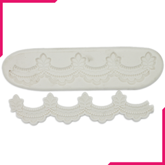 Silicone Fondant Mold Lace Border - bakeware bake house kitchenware bakers supplies baking