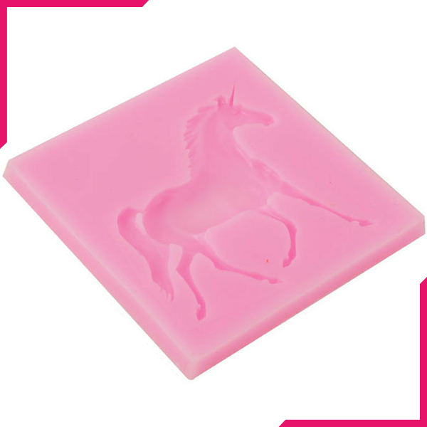 3D Unicorn Silicone Fondant Mold - bakeware bake house kitchenware bakers supplies baking