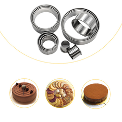 Round Cookie Cutter Steel 14 Pcs - bakeware bake house kitchenware bakers supplies baking