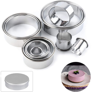 Round Cookie Cutter Steel 14 Pcs - bakeware bake house kitchenware bakers supplies baking
