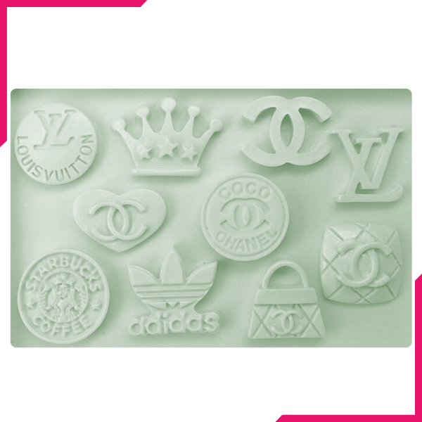 Brand Logo Silicone Fondant Mold - bakeware bake house kitchenware bakers supplies baking