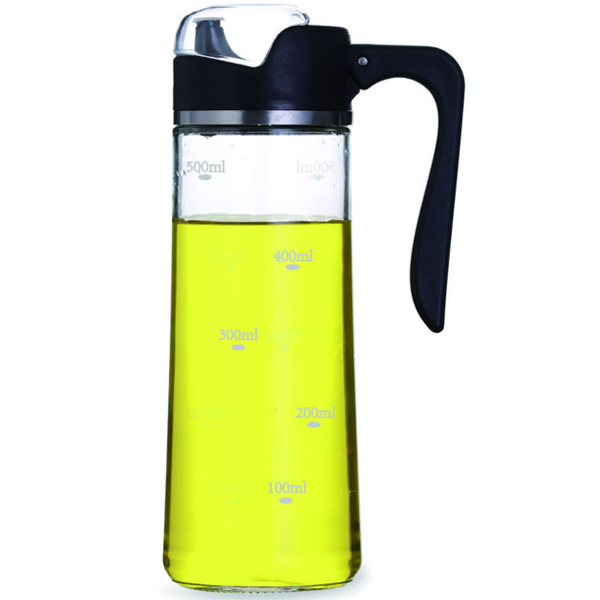 Brilliant Glassware Oil & Vinegar Bottle Black - 500 ml - bakeware bake house kitchenware bakers supplies baking