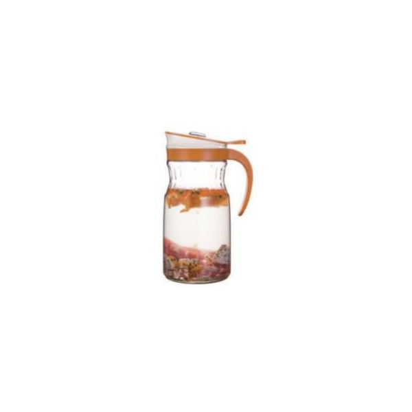 Brilliant Glassware Glass Jug Orange - bakeware bake house kitchenware bakers supplies baking