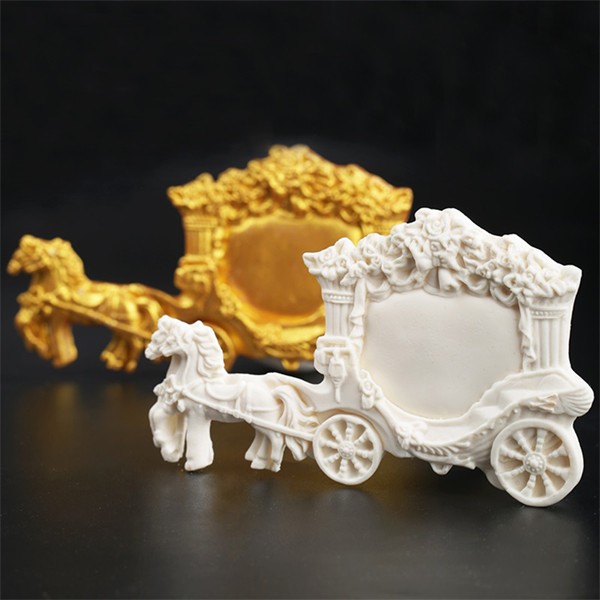 Romantic Wedding Horse Carriage Silicone Mold - bakeware bake house kitchenware bakers supplies baking