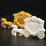 Romantic Wedding Horse Carriage Silicone Mold - bakeware bake house kitchenware bakers supplies baking