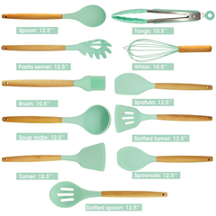 Silicone Cooking Utensil Set - bakeware bake house kitchenware bakers supplies baking