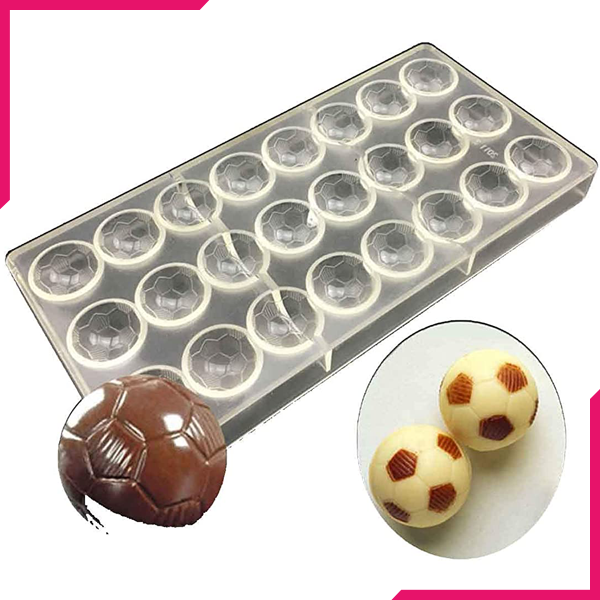 Acrylic Chocolate Mold Football Shaped - bakeware bake house kitchenware bakers supplies baking