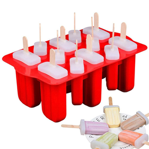 Silicone Popsicle Mold 12 Cavity - bakeware bake house kitchenware bakers supplies baking