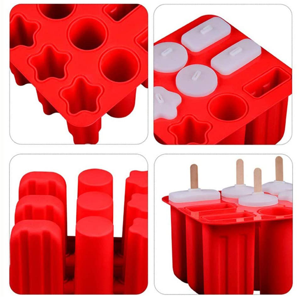 Silicone Popsicle Mold 9 Cavity - bakeware bake house kitchenware bakers supplies baking