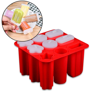 Silicone Popsicle Mold 9 Cavity - bakeware bake house kitchenware bakers supplies baking