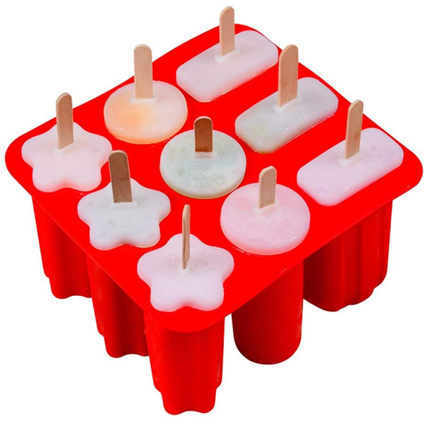 Silicone Popsicle Mold 9 Cavity - bakeware bake house kitchenware bakers supplies baking