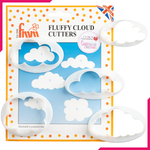 Fluffy Cloud Cutters 5Pcs - bakeware bake house kitchenware bakers supplies baking