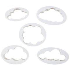Fluffy Cloud Cutters 5Pcs - bakeware bake house kitchenware bakers supplies baking