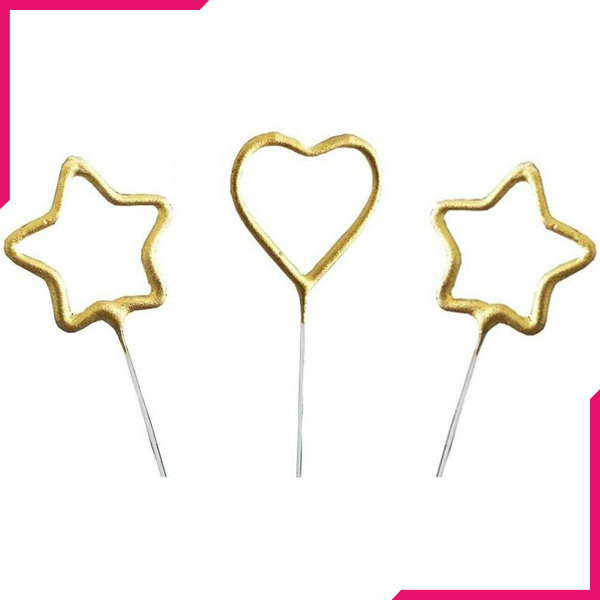 Birthday Candles Stars & Heart - bakeware bake house kitchenware bakers supplies baking