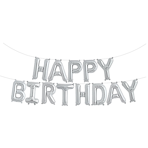 Happy Birthday Letter Foil Balloons - bakeware bake house kitchenware bakers supplies baking