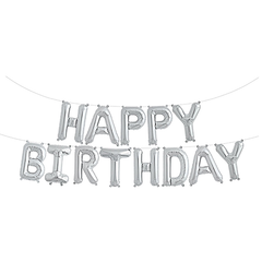 Happy Birthday Letter Foil Balloons - bakeware bake house kitchenware bakers supplies baking