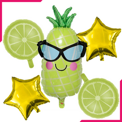 Foil Balloons Tropical Theme 5Pcs - bakeware bake house kitchenware bakers supplies baking