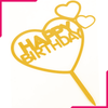 Happy Birthday Cake Topper with Heart - bakeware bake house kitchenware bakers supplies baking
