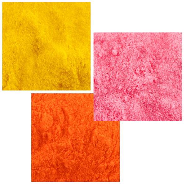 Edible Shimmer Dust - Pink, Yellow and Orange - bakeware bake house kitchenware bakers supplies baking