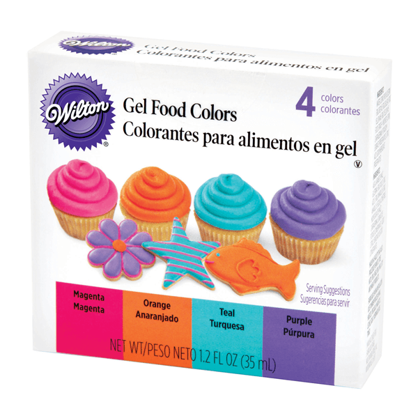 Wilton Gel Food Colors - 4 Colors Pack - bakeware bake house kitchenware bakers supplies baking