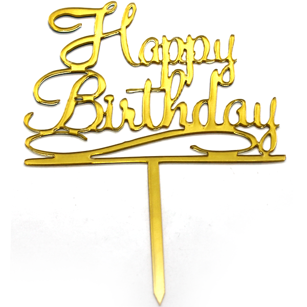 Cake Topper Happy Birthday - bakeware bake house kitchenware bakers supplies baking