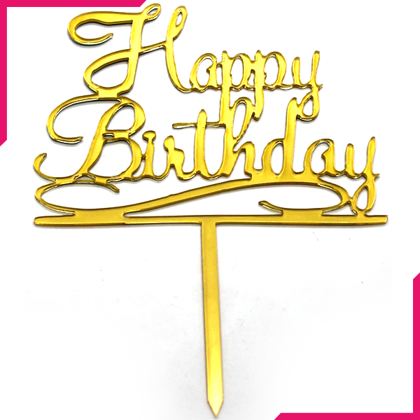 Cake Topper Happy Birthday - bakeware bake house kitchenware bakers supplies baking