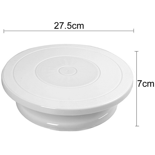 Cake Decorating Turntable White - bakeware bake house kitchenware bakers supplies baking
