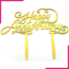 Happy Anniversary Cake Topper - bakeware bake house kitchenware bakers supplies baking