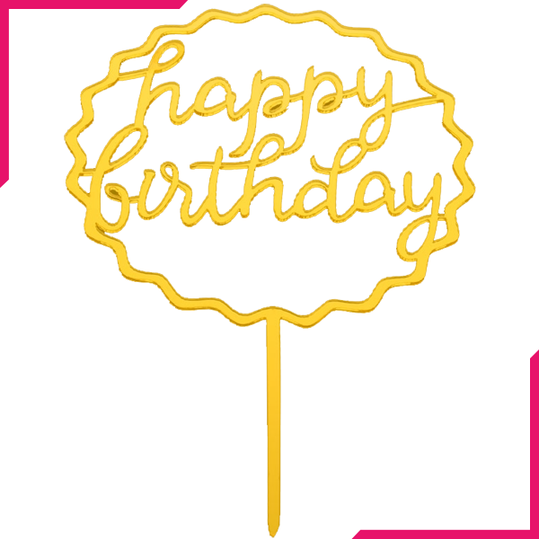 Happy Birthday Cake Topper - bakeware bake house kitchenware bakers supplies baking