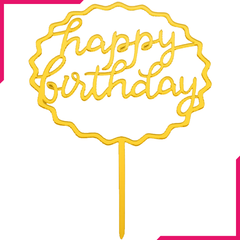 Happy Birthday Cake Topper - bakeware bake house kitchenware bakers supplies baking
