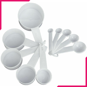 Measuring Cups & Spoons White - bakeware bake house kitchenware bakers supplies baking