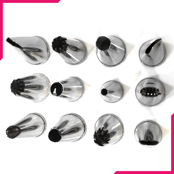 Decorating Tip Set 12 Pcs - bakeware bake house kitchenware bakers supplies baking