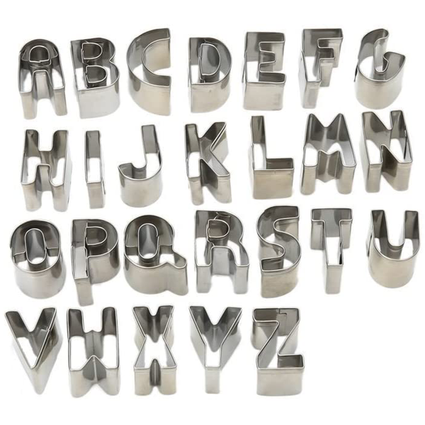 Cookie Cutters Steel ABC