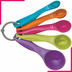 Measuring Spoons Colorful - bakeware bake house kitchenware bakers supplies baking