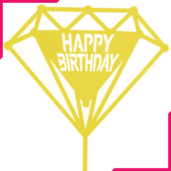 Happy Birthday Cake Topper - bakeware bake house kitchenware bakers supplies baking