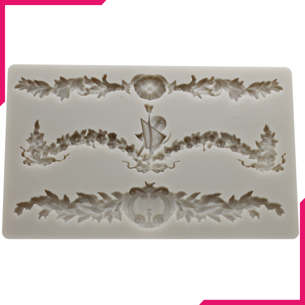 Silicone Fondant Lace Border Mold - bakeware bake house kitchenware bakers supplies baking