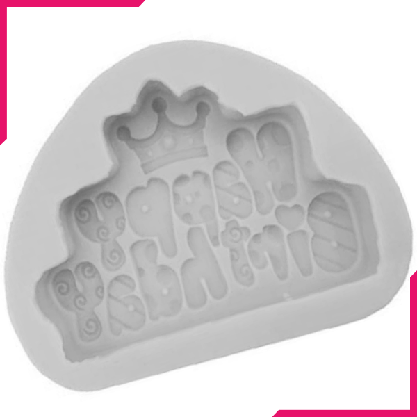 Happy Birthday Silicone Mold - bakeware bake house kitchenware bakers supplies baking