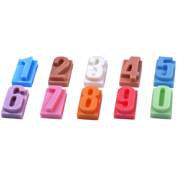 0-9 Numbers Silicone Chocolate Mold - bakeware bake house kitchenware bakers supplies baking