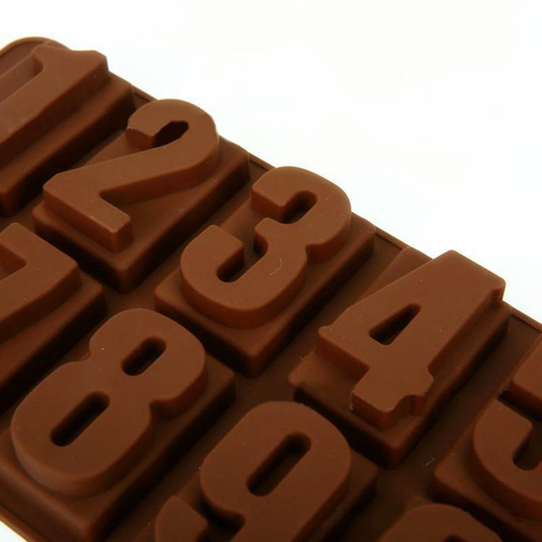 0-9 Numbers Silicone Chocolate Mold - bakeware bake house kitchenware bakers supplies baking