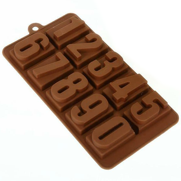 0-9 Numbers Silicone Chocolate Mold - bakeware bake house kitchenware bakers supplies baking