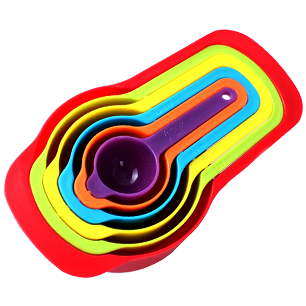 Measuring Cups and Spoons Set Colorful - bakeware bake house kitchenware bakers supplies baking