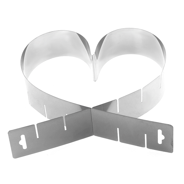 Adjustable Heart Cake Setting Frame - bakeware bake house kitchenware bakers supplies baking