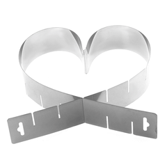 Adjustable Heart Cake Setting Frame - bakeware bake house kitchenware bakers supplies baking